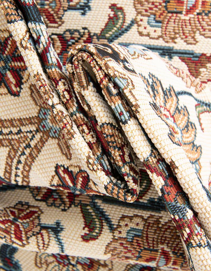 Detail image of  10' x 10'  Washable Traditional Indoor / Outdoor Square Rug