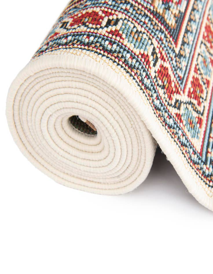 Detail image of  10' x 10'  Washable Traditional Indoor / Outdoor Square Rug