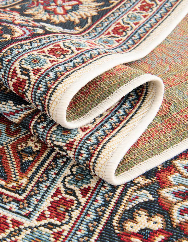 Detail image of  10' x 10'  Washable Traditional Indoor / Outdoor Square Rug