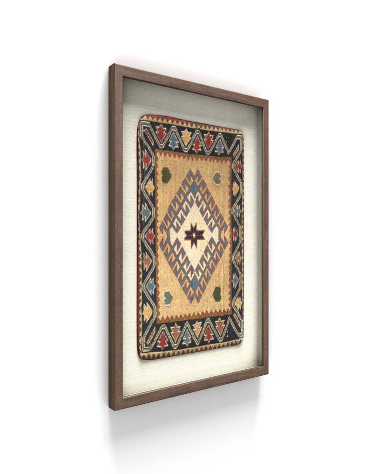 Detail image of  1' 5 x 1' 9 Textile Wall Art Square Rug