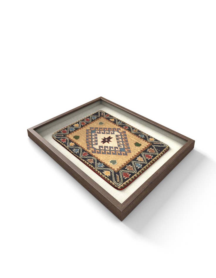 Detail image of  1' 5 x 1' 9 Textile Wall Art Square Rug