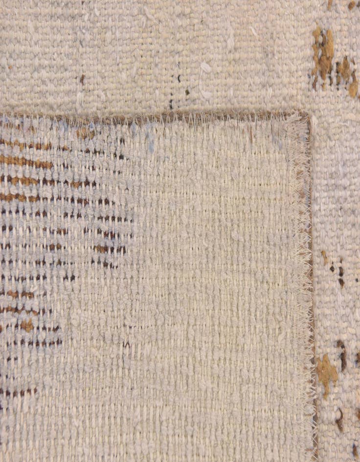 Detail image of  4' 10 x 5'  Hand Knotted Ultra Vintage Persian Wool Square Rug