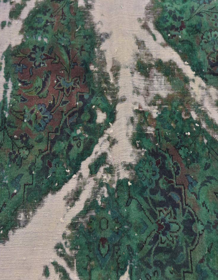 Detail image of  5' 10 x 7'  Hand Knotted Ultra Vintage Persian Wool Square Rug