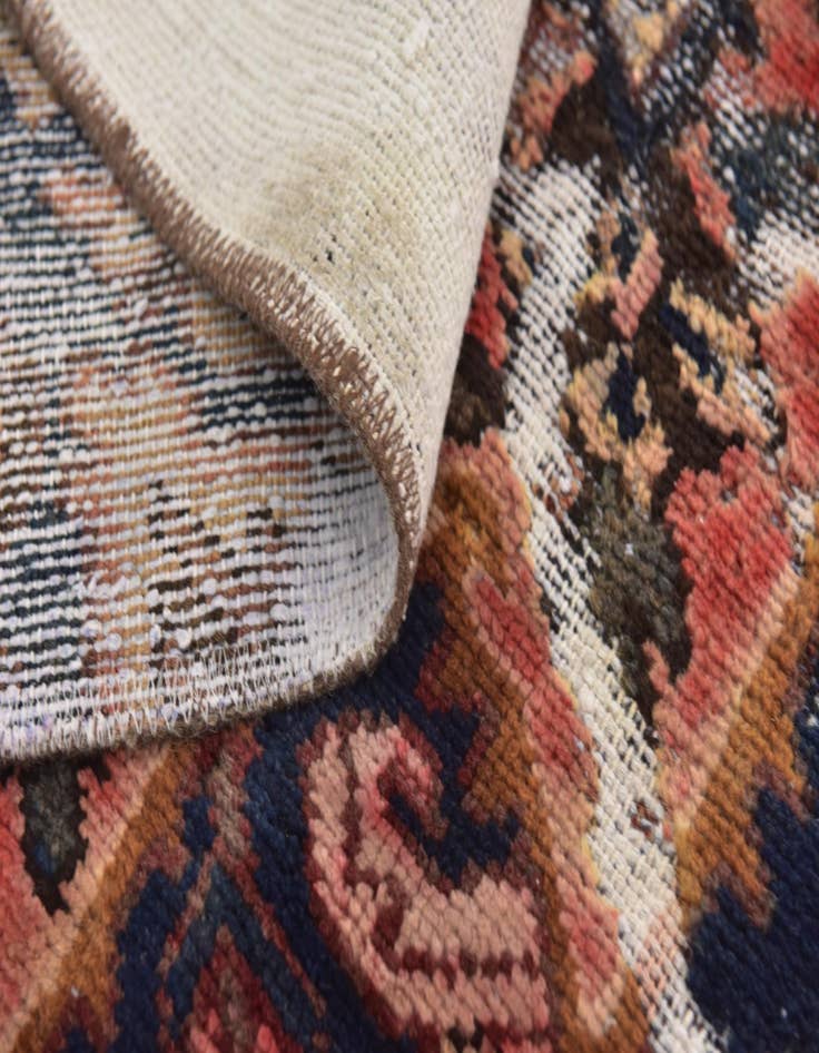 Detail image of  8' 5 x 8' 8  Hand Knotted Ultra Vintage Persian Wool Square Rug