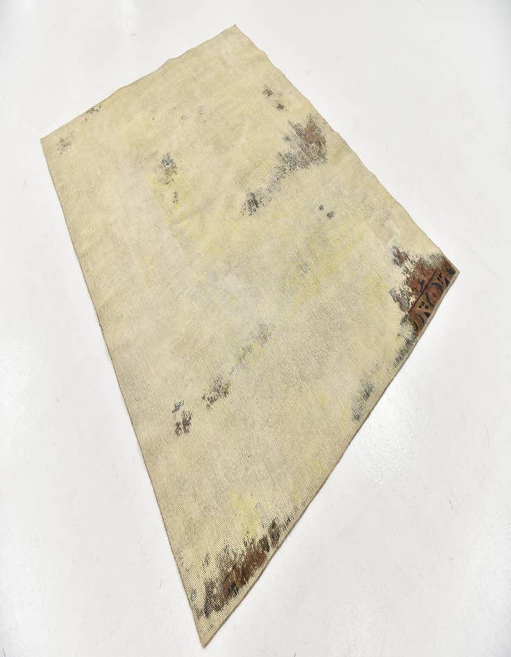 Detail image of  5' 2 x 6' 8  Hand Knotted Ultra Vintage Persian Wool Square Rug