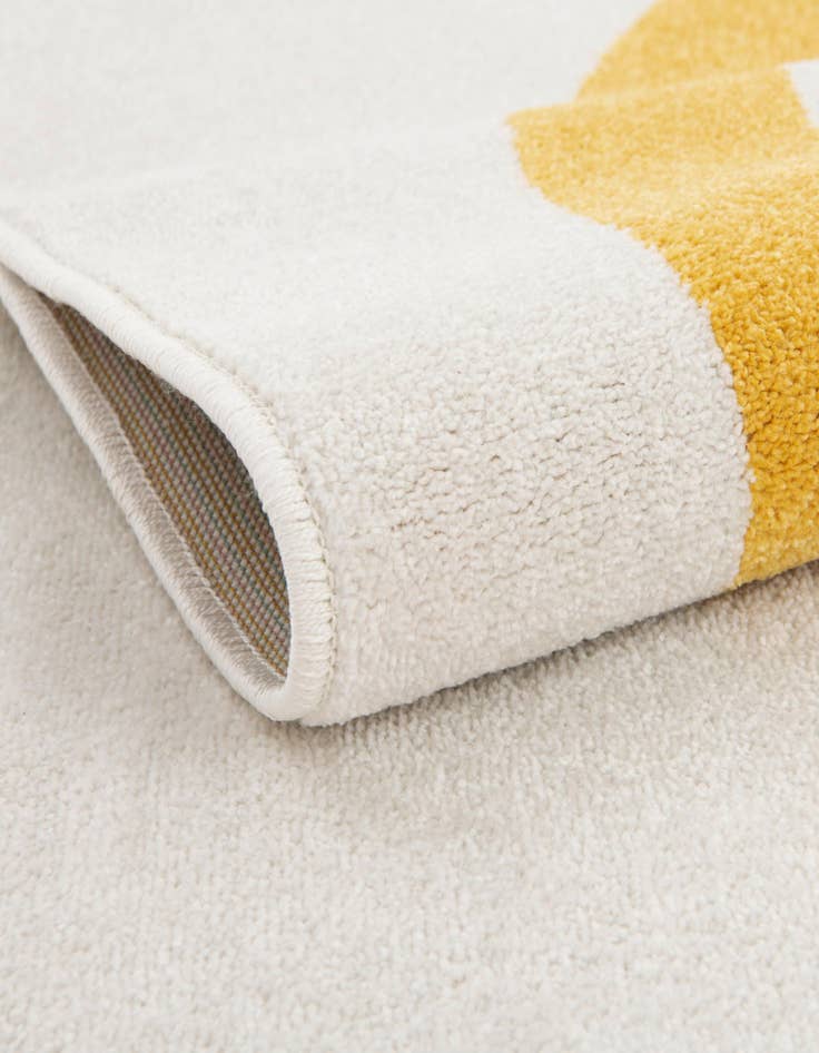 Detail image of  7' 10 x 7' 10 Rainbow Whimsy Kids Square Rug