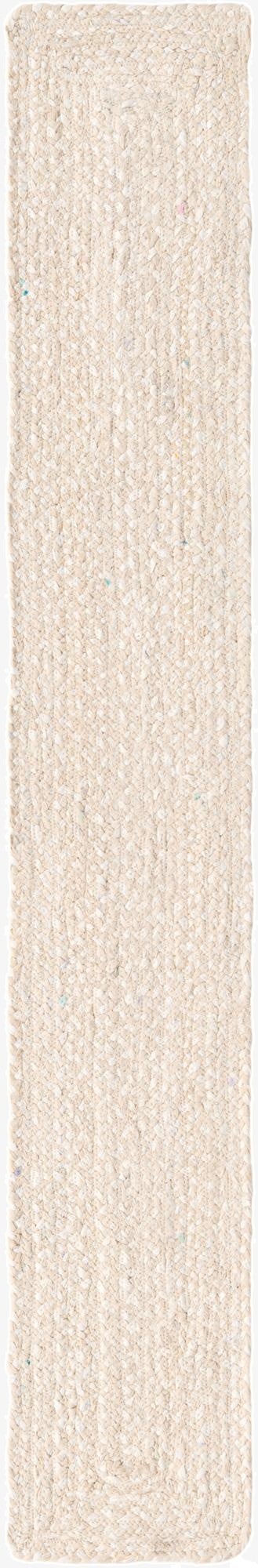  1' 2 x 6' 1  Hand Braided Chindi Table Runner Rug