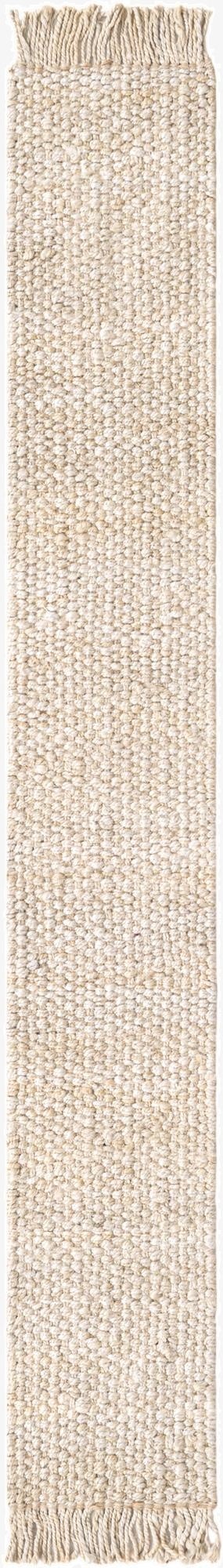  1' 2 x 8'  Hand Woven Chunky Jute Table Runner Rug