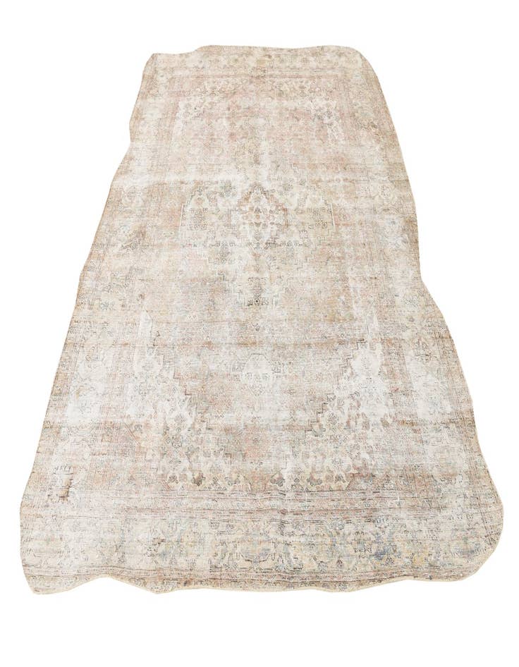 Detail image of  6' 2 x 9' 4  Hand Knotted Ultra Vintage Persian Wool Rug