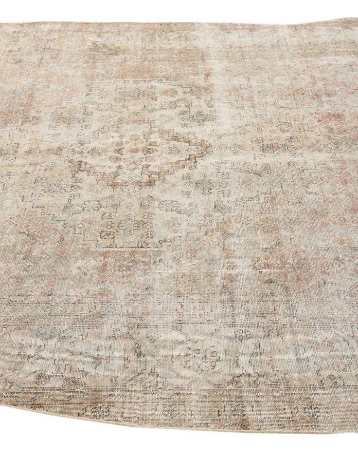 Detail image of  6' 2 x 9' 4  Hand Knotted Ultra Vintage Persian Wool Rug