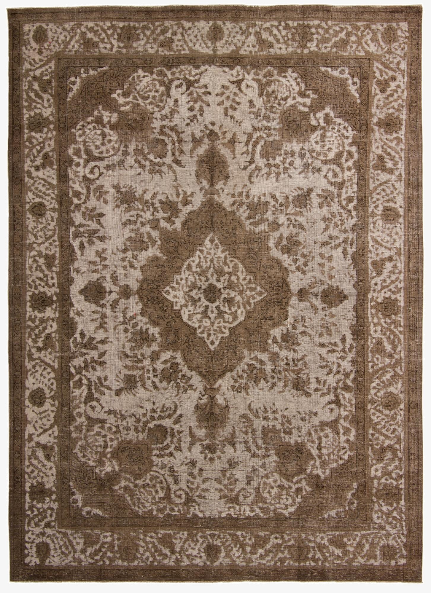  9' 4 x 12' 11  Hand Knotted Ultra Vintage Persian Wool Rug