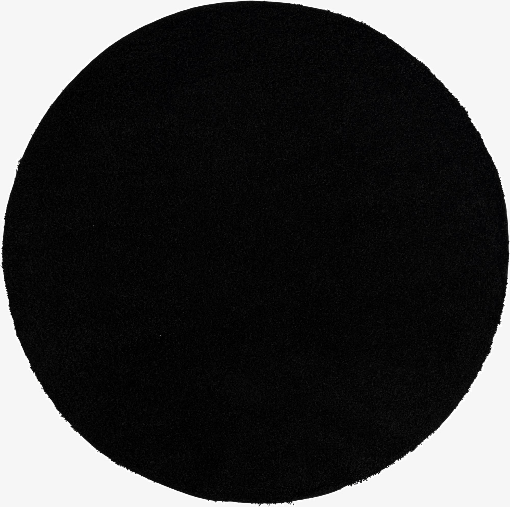  7' 10 x 7' 10 Solid Shag Round Rug