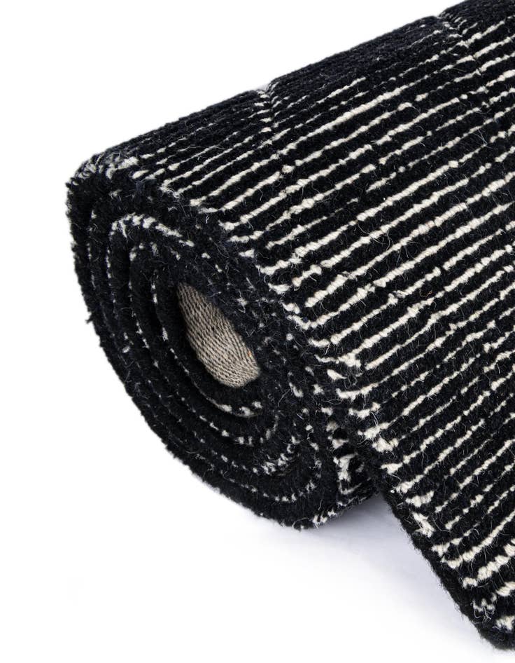 Detail image of  2' x 8' WoolCraft Geometric Runner Rug