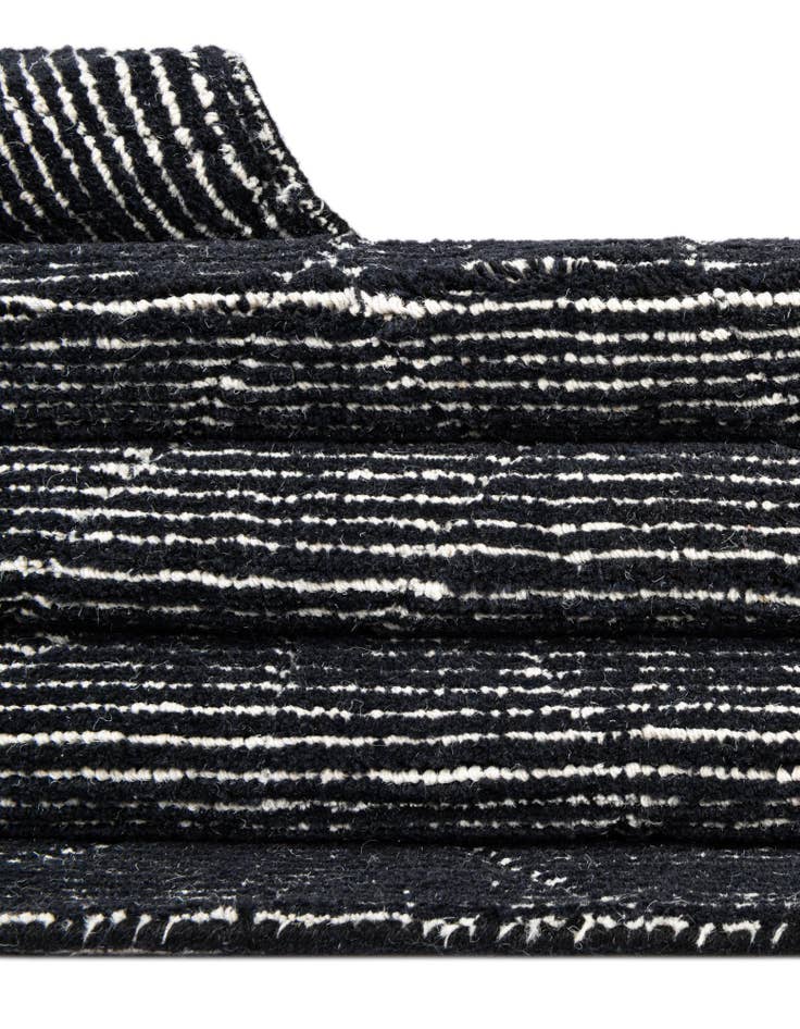 Detail image of  2' x 8' WoolCraft Geometric Runner Rug