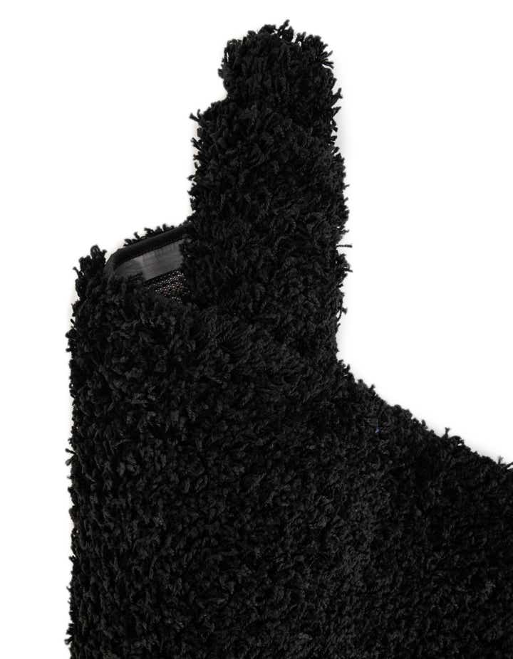 Jet Black 8' x 8' Solid Shag Square Rug | Rugs.com