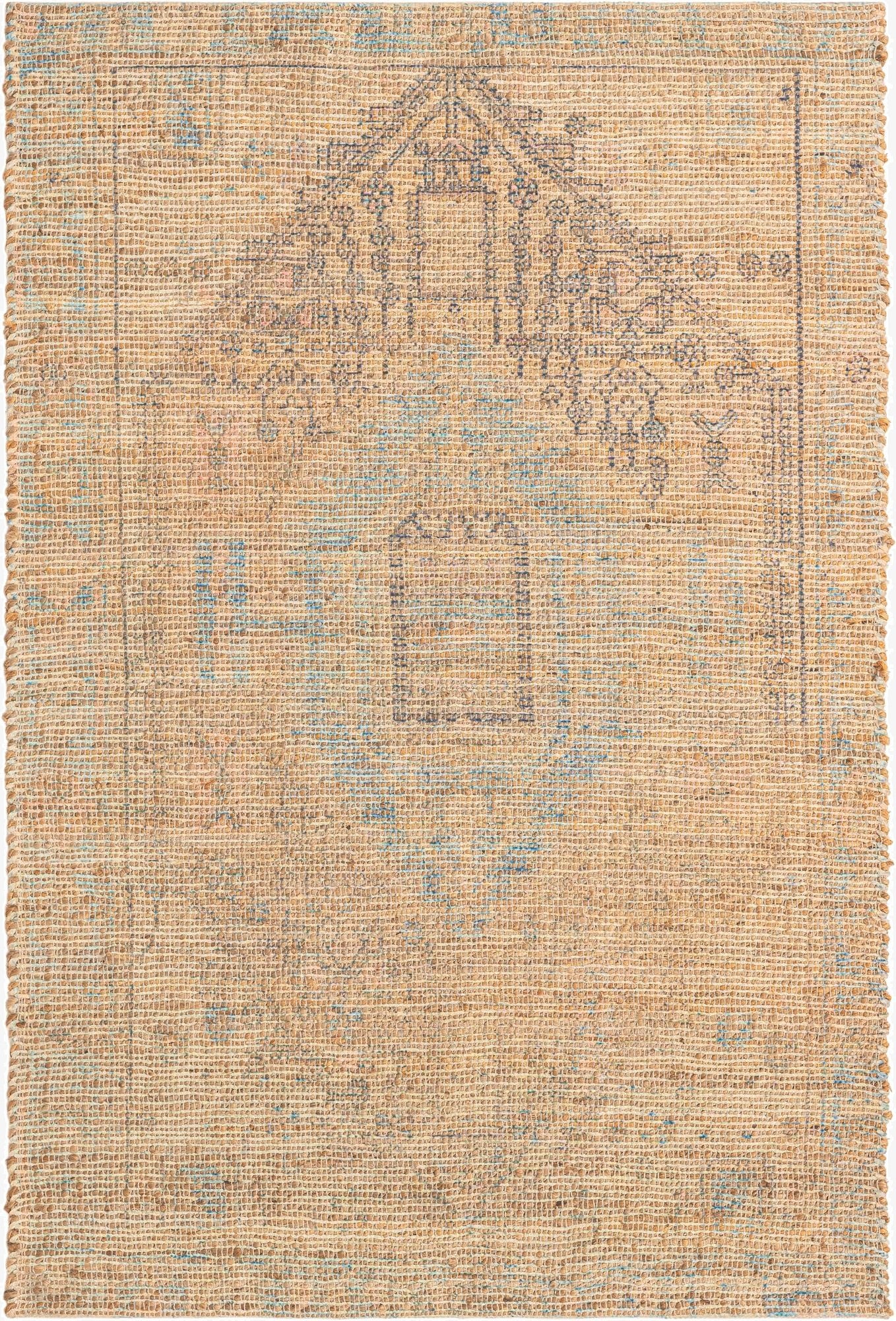 Primary image  4' 1 x 6' 1  Hand Woven Chenille Jute Rug