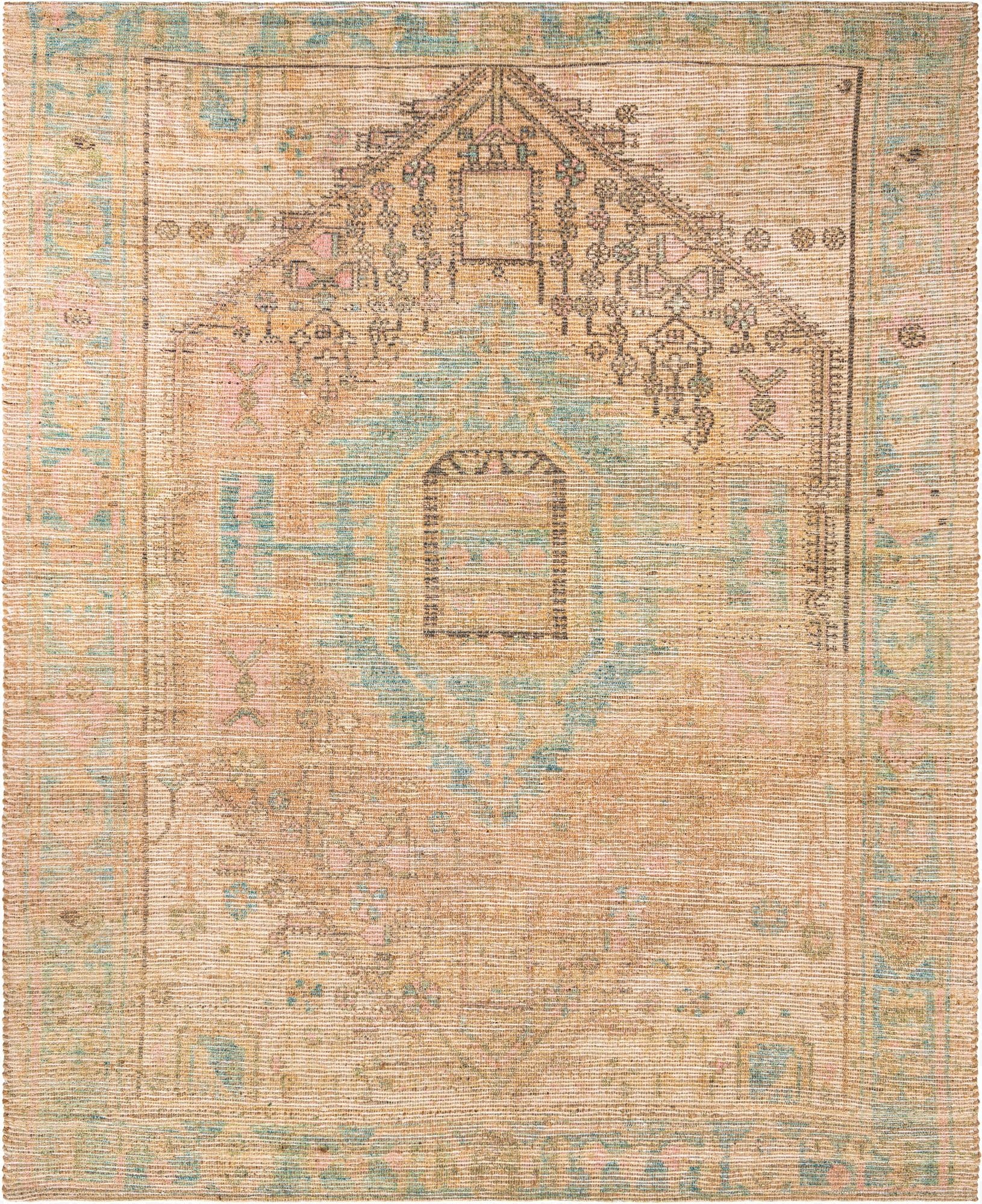  7' 10 x 10'  Hand Woven Chenille Jute Rug