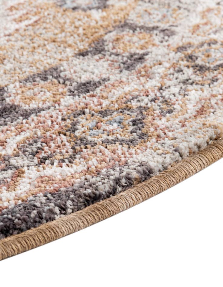 Detail image of  5' 3 x 5' 3 Eco Southwestern Round Rug