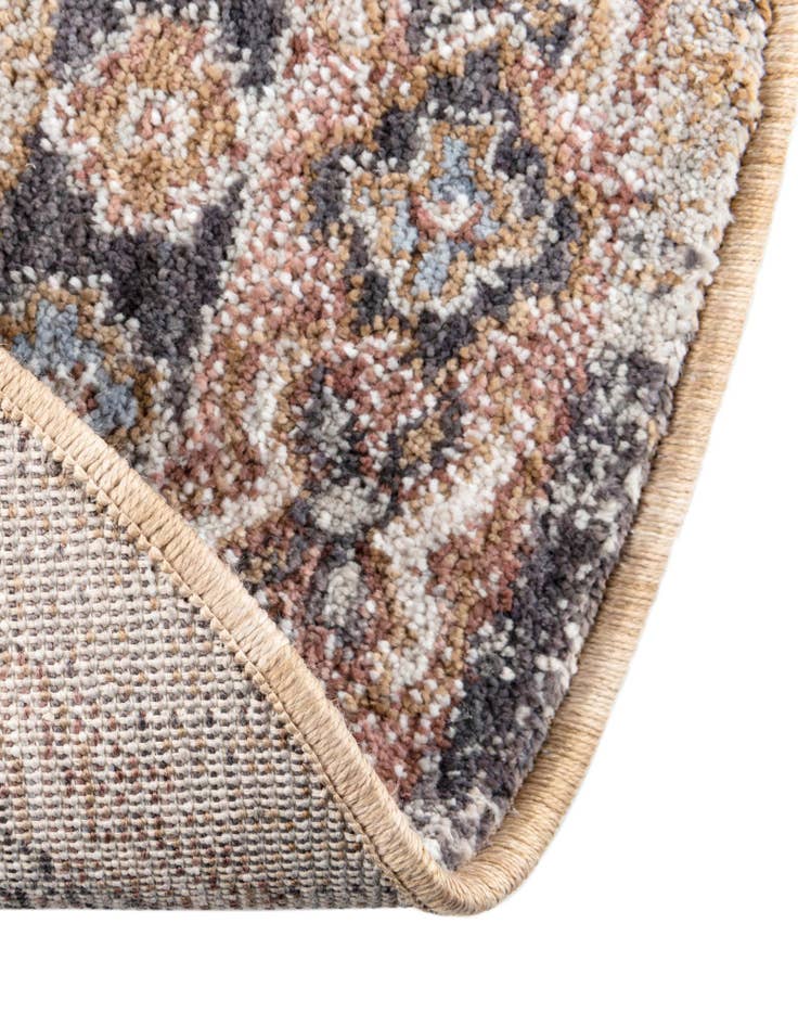 Detail image of  5' 3 x 5' 3 Eco Southwestern Round Rug