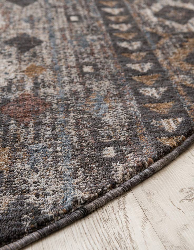Detail image of  3' 3 x 3' 3 Eco Southwestern Round Rug