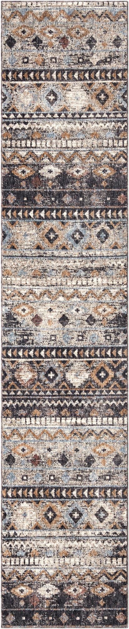 Primary image  2' 7 x 12' Eco Southwestern Runner Rug