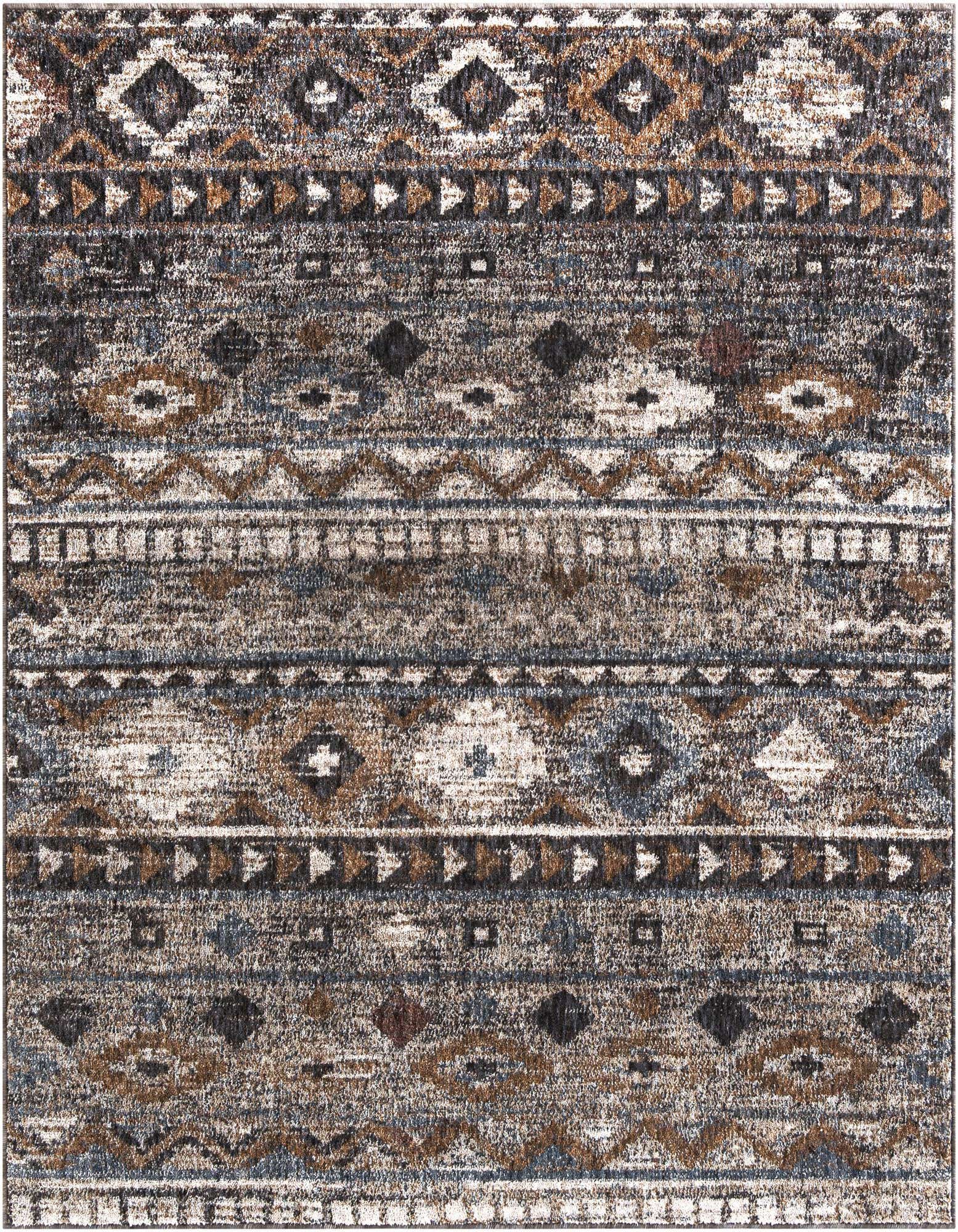 Primary image  5' 3 x 5' 3 Eco Southwestern Square Rug