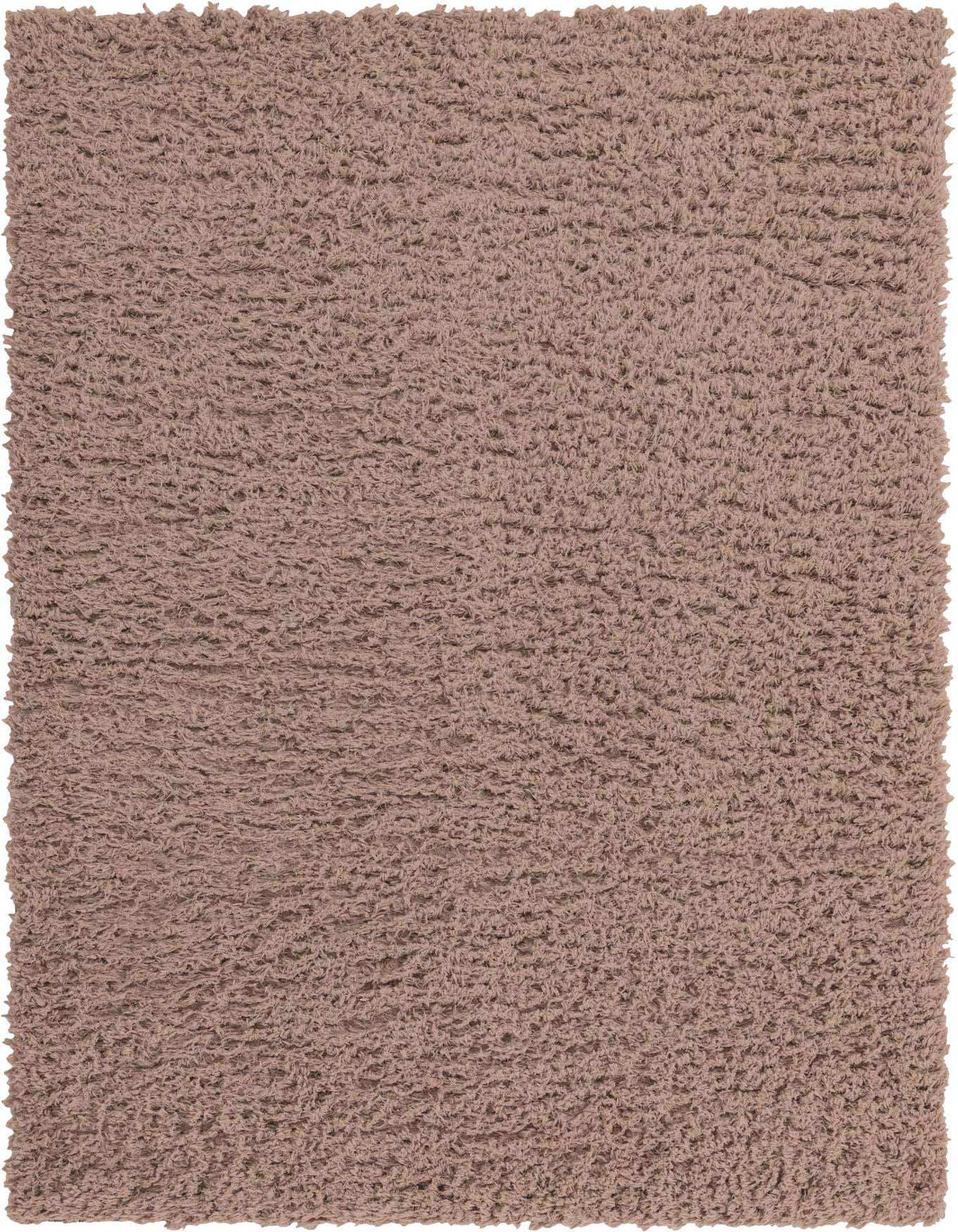 A rectangular 6x9 brown shag rug with a textured pile, perfect for a cozy living room or bedroom.