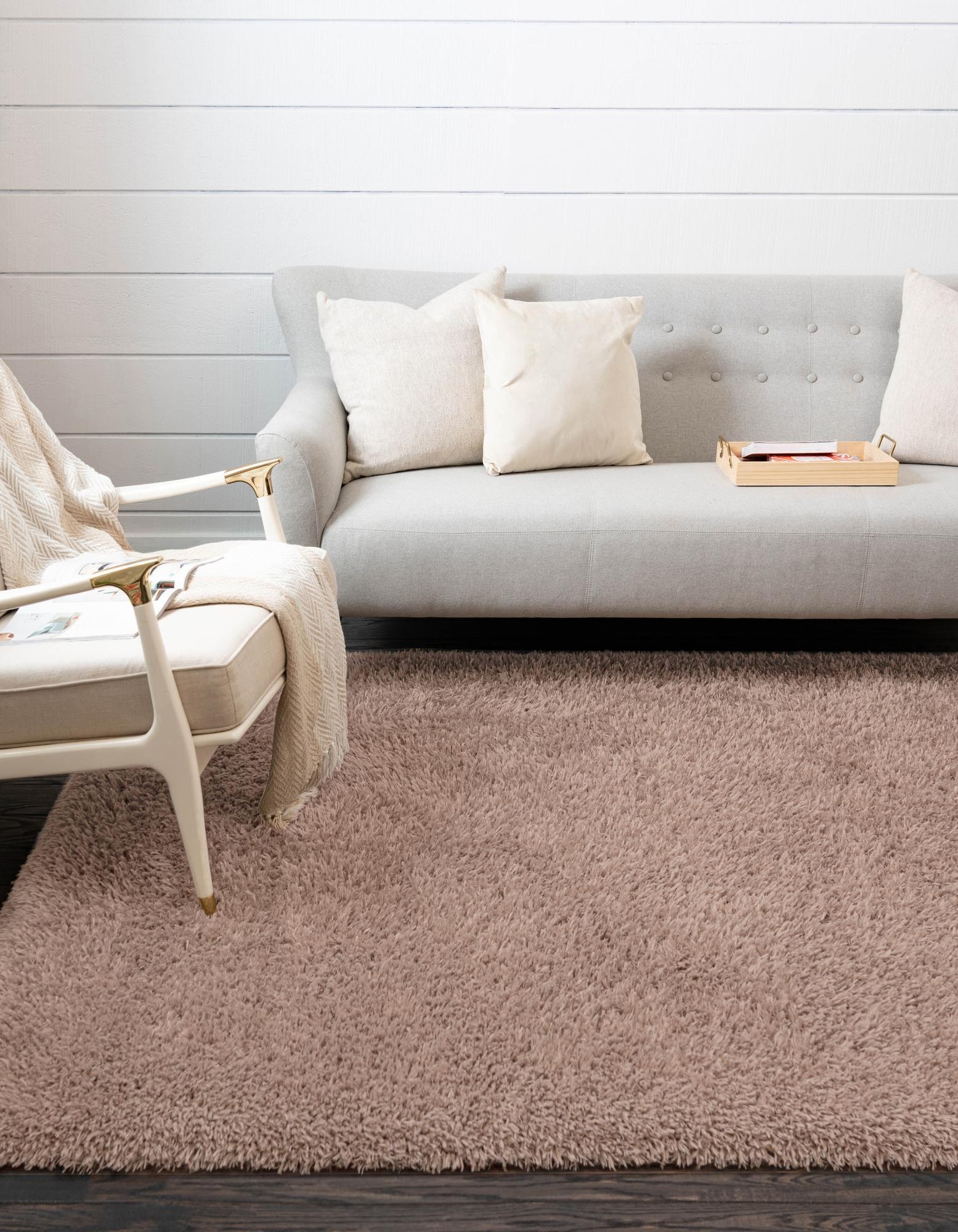 Khaki 2' x 3' Infinity Shag Rug | Rugs.com