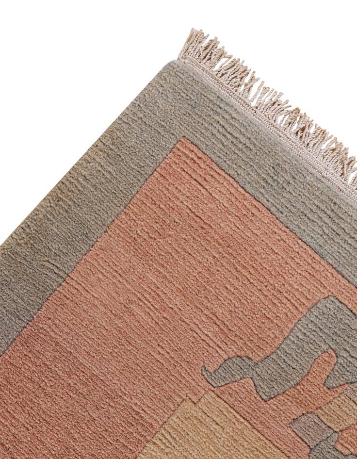 Detail image of  8' 3 x 11' 5  Hand Knotted Tibet Wool Rug