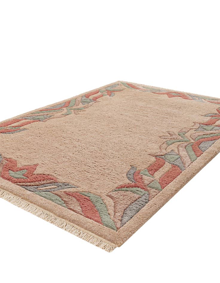 Detail image of  4' 2 x 6' 1  Hand Knotted Tibet Wool Rug