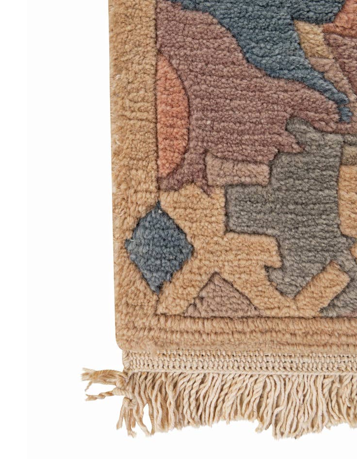 Detail image of  2' 6 x 4' 9  Hand Knotted Tibet Wool Rug