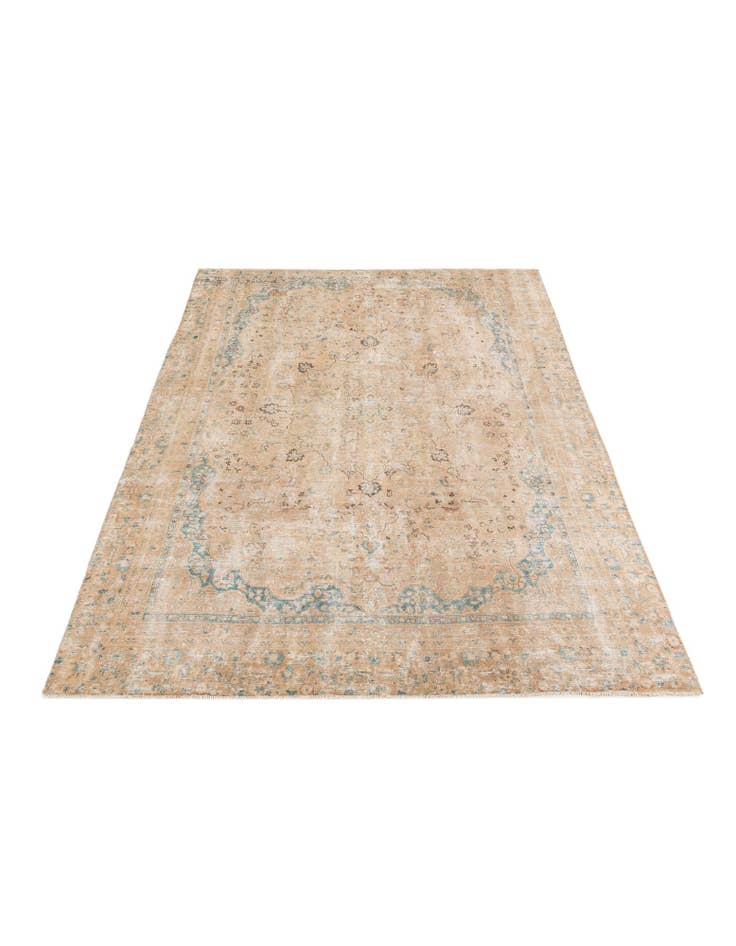 Detail image of  8' 1 x 11'  Hand Knotted Ultra Vintage Persian Wool Rug