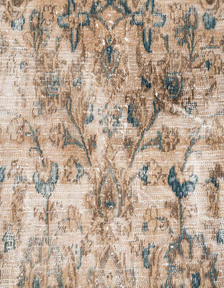 Detail image of  9' 5 x 11' 10  Hand Knotted Ultra Vintage Persian Wool Rug