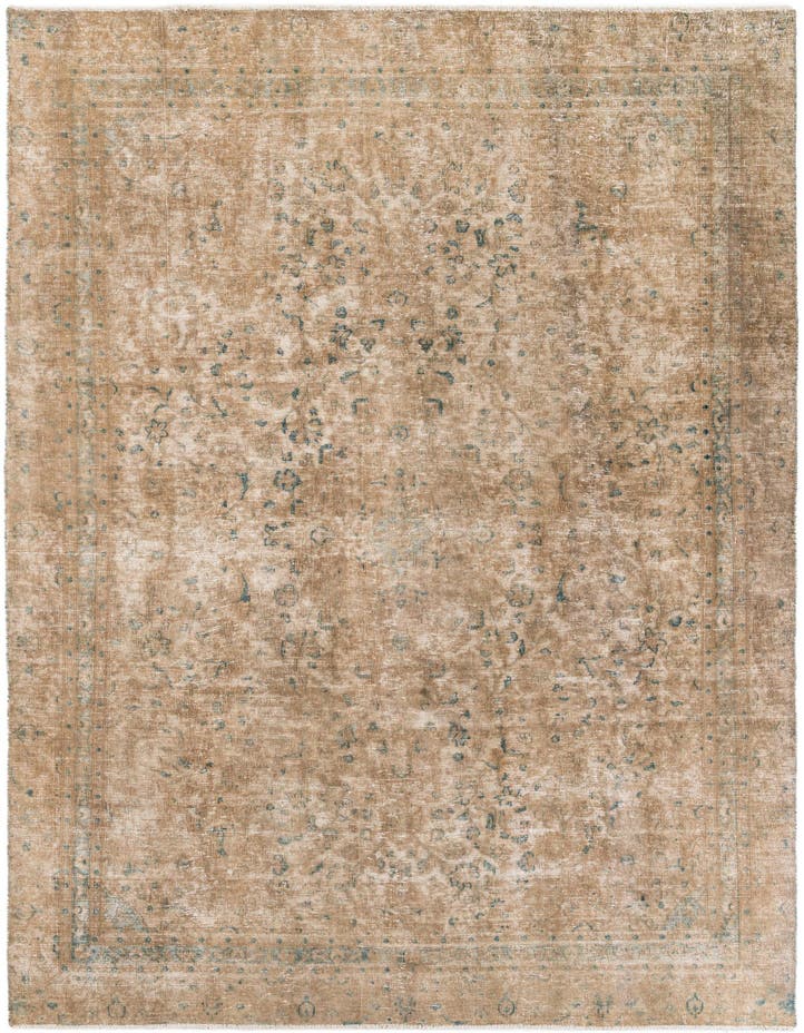  7' 8 x 11' 10  Hand Knotted Ultra Vintage Persian W...