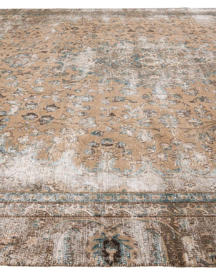 Detail image of  8' 4 x 9' 8  Hand Knotted Ultra Vintage Persian Wool Rug