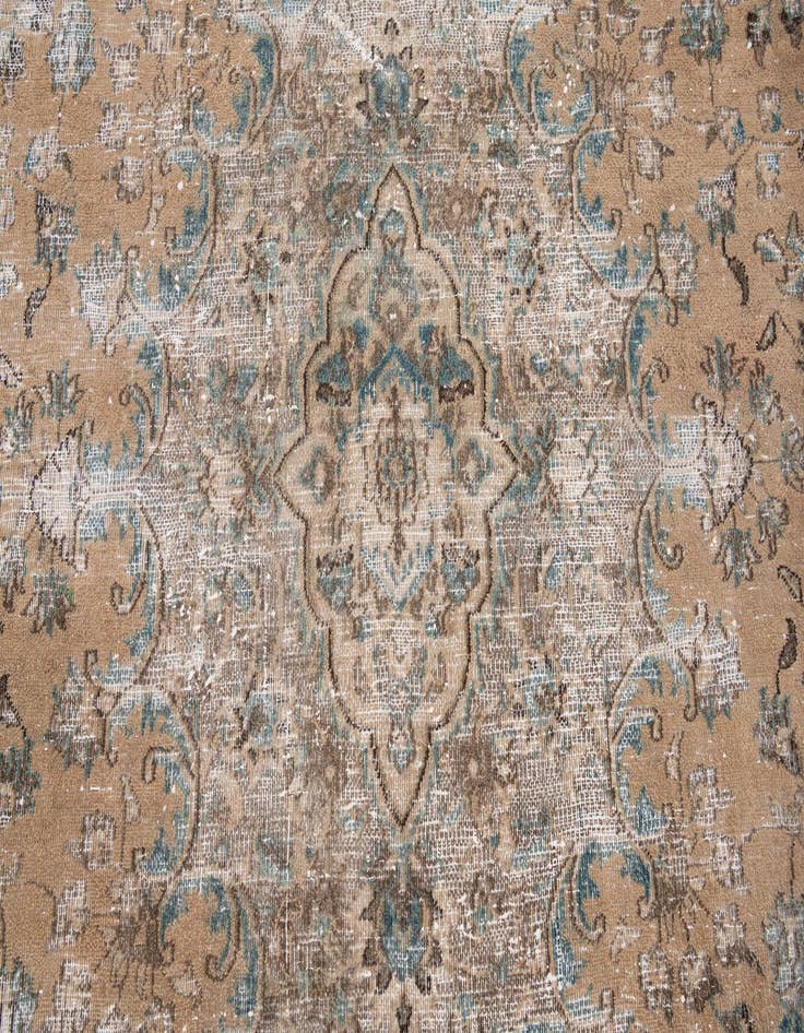 Detail image of  8' 4 x 9' 8  Hand Knotted Ultra Vintage Persian Wool Rug