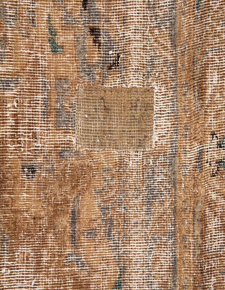 Detail image of  7' 8 x 11'  Hand Knotted Ultra Vintage Persian Wool Rug