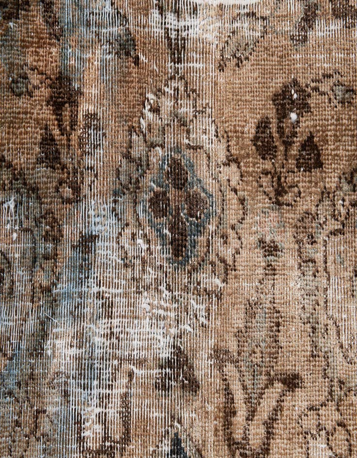 Detail image of  6' 8 x 9' 7  Hand Knotted Ultra Vintage Persian Wool Rug