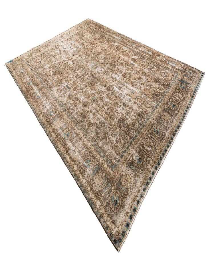 Detail image of  9' 5 x 12' 3  Hand Knotted Ultra Vintage Persian Wool Rug