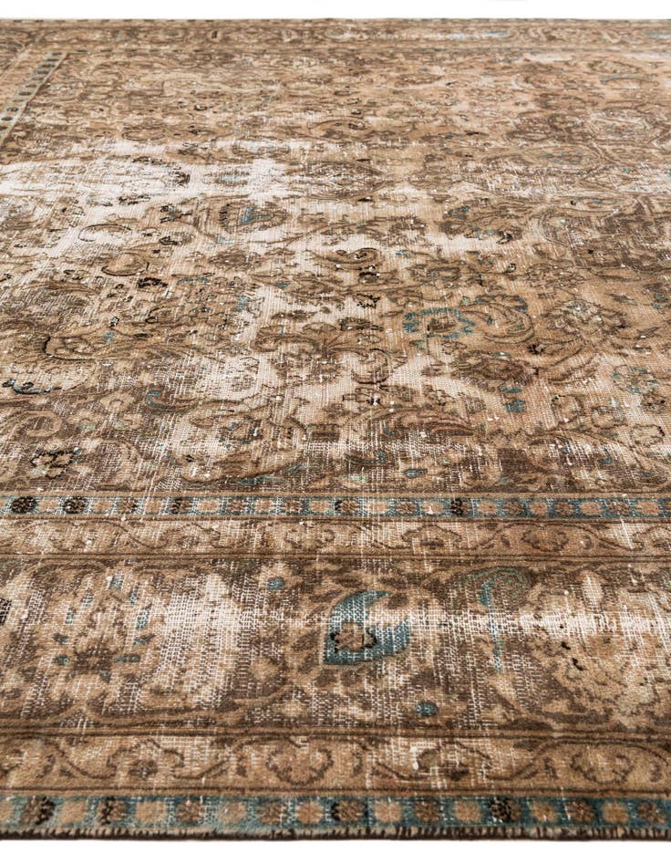 Detail image of  9' 5 x 12' 3  Hand Knotted Ultra Vintage Persian Wool Rug
