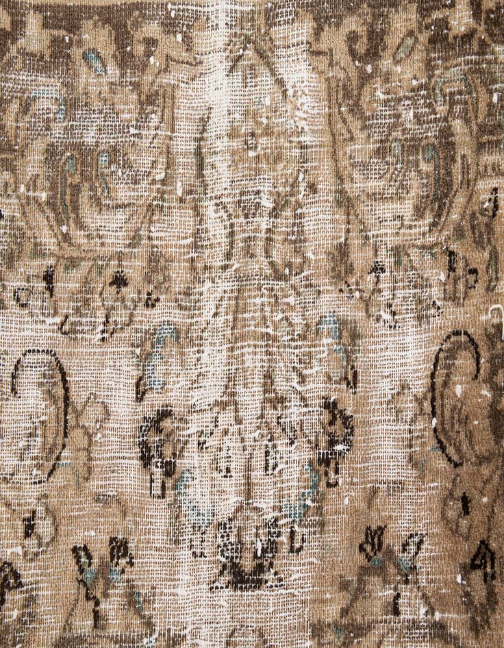 Detail image of  9' 5 x 12' 3  Hand Knotted Ultra Vintage Persian Wool Rug