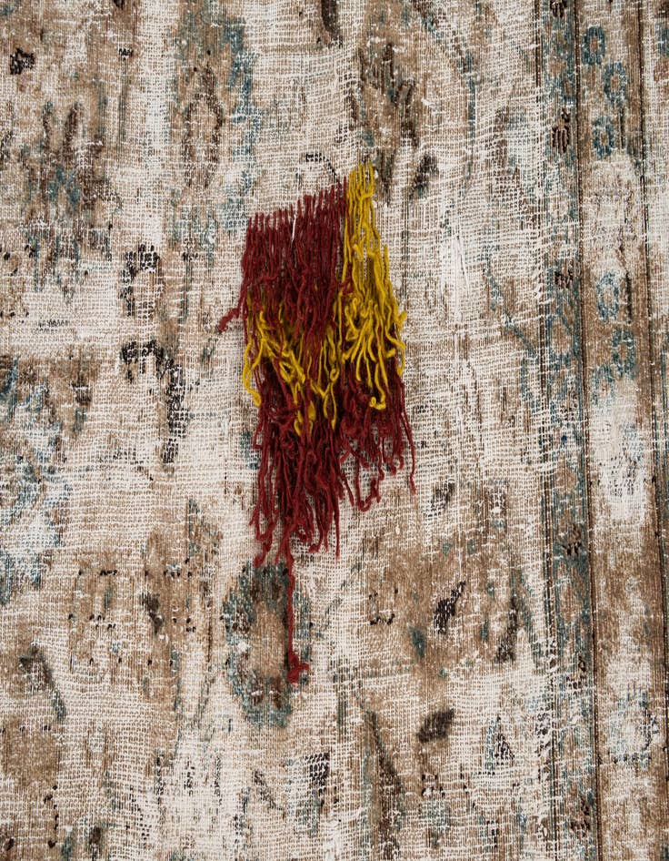 Detail image of  9' 7 x 12' 5  Hand Knotted Ultra Vintage Persian Wool Rug