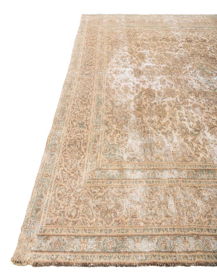 Detail image of  8' x 10' 7  Hand Knotted Ultra Vintage Persian Wool Rug