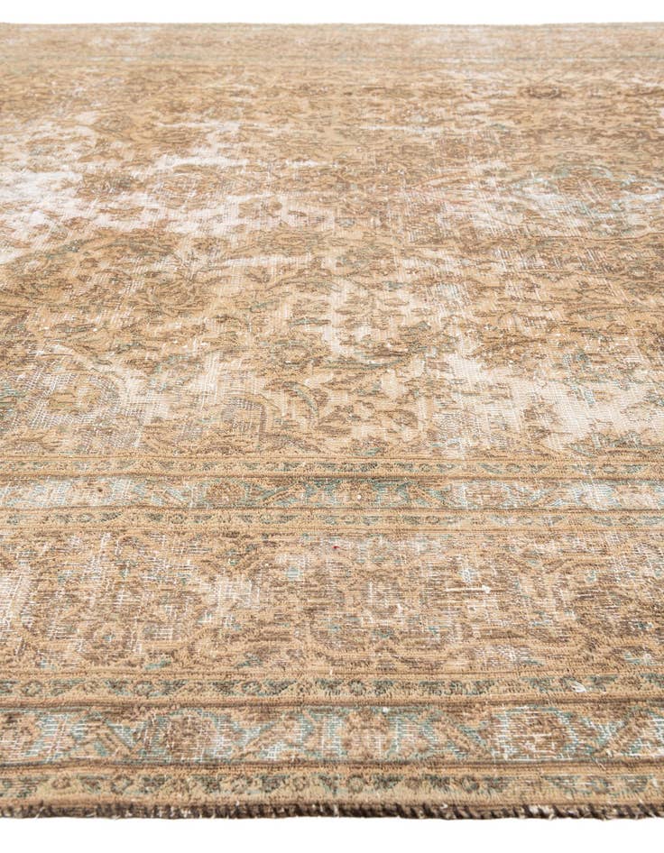 Detail image of  8' x 10' 7  Hand Knotted Ultra Vintage Persian Wool Rug