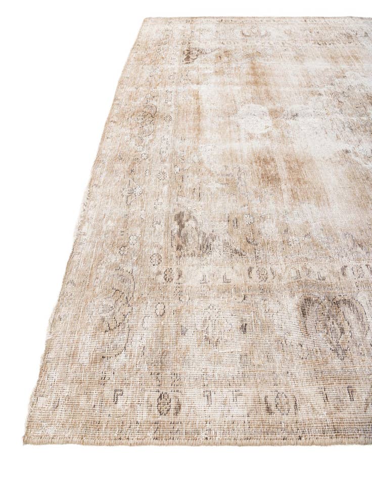 Detail image of  6' 5 x 9' 8  Hand Knotted Ultra Vintage Persian Wool Rug