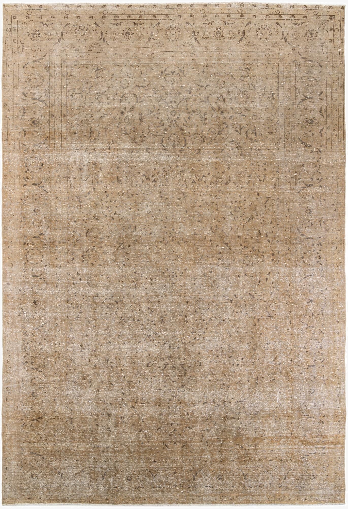  9' 4 x 13' 6  Hand Knotted Ultra Vintage Persian Wool Rug