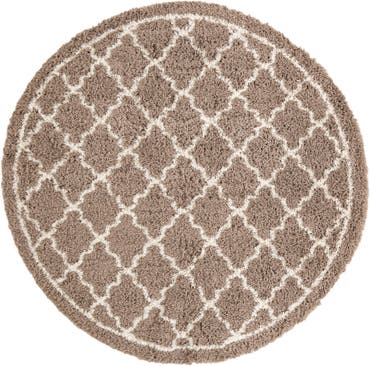  10' x 10' Infinity Shag Round Rug