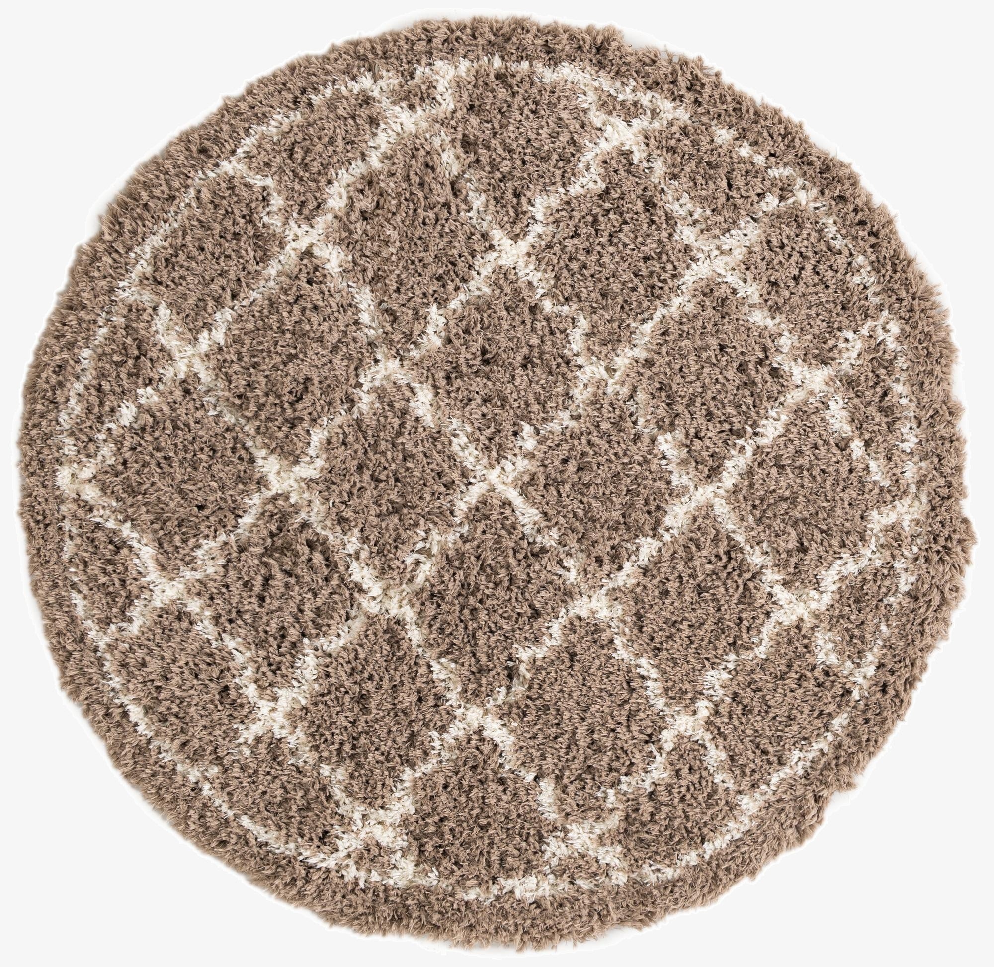 5' x 5' Infinity Shag Round Rug
