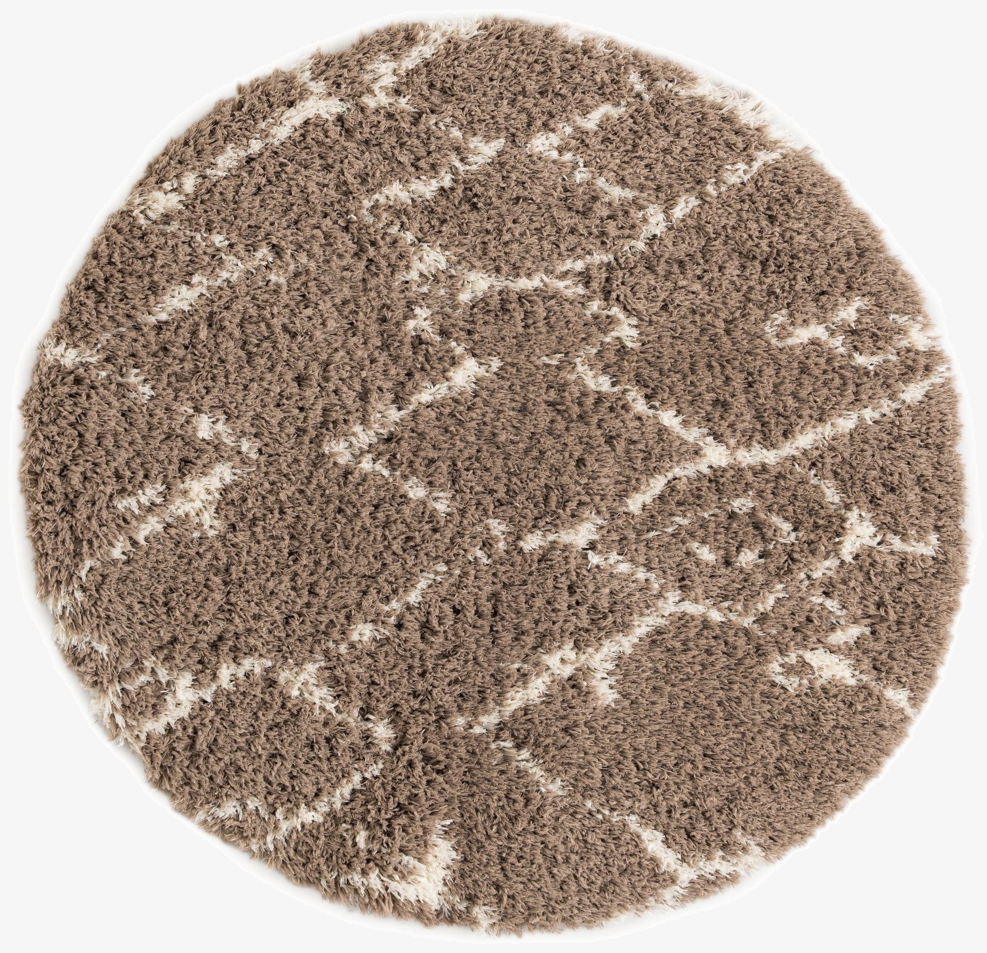  5' x 5' Infinity Shag Round Rug