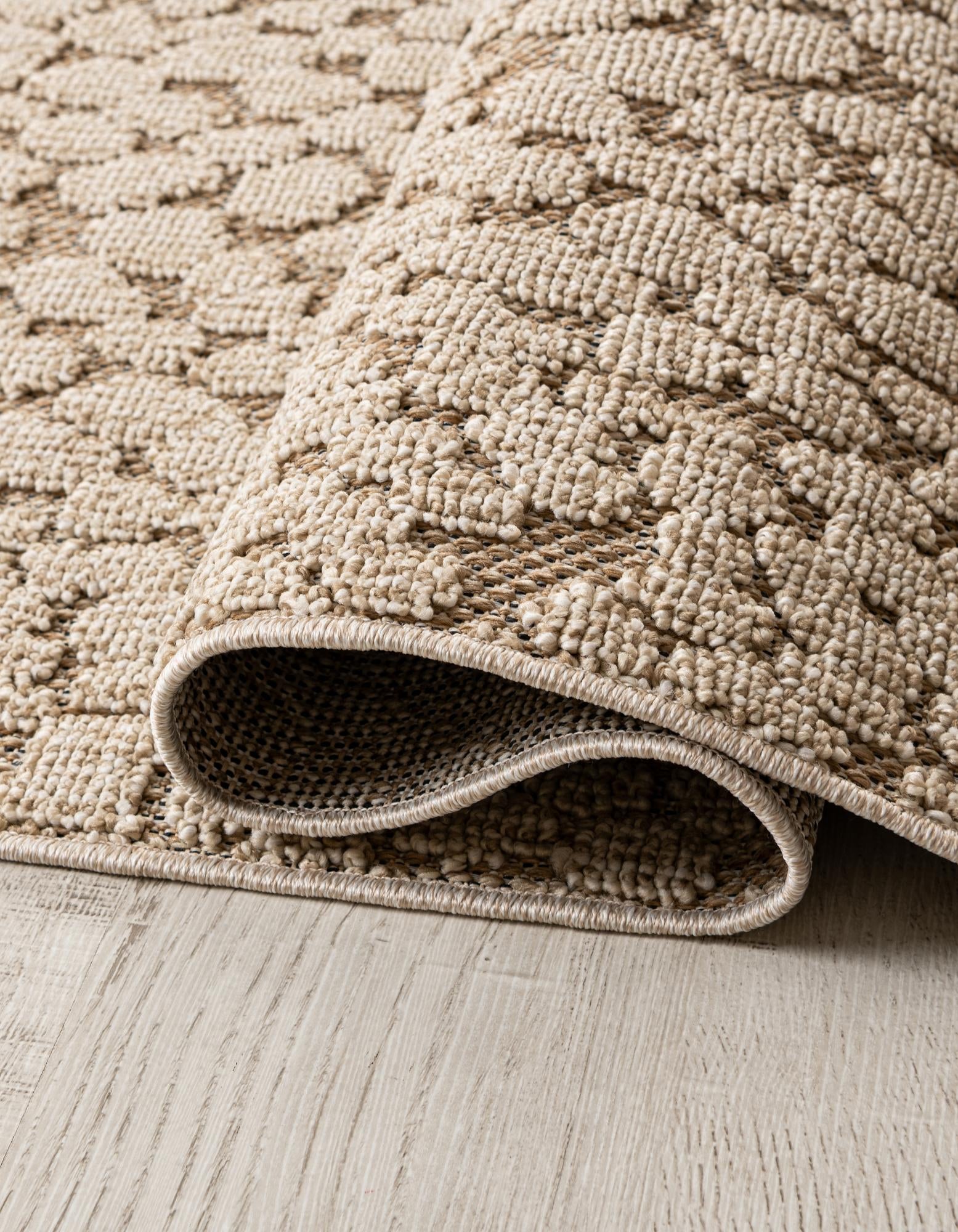 Khaki 3' 1 x 3' 1 Safari Indoor / Outdoor Round Rug | Rugs.com
